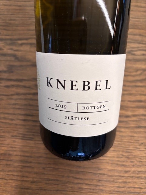 WEINGUT KNEBEL RIESLING ROETTGEN SPAETLESE 2019